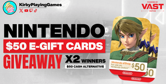 $50 Nintendo EGift Cards Giveaway