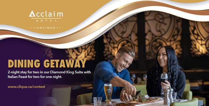 Acclaim Hotel Dining Getaway Giveaway