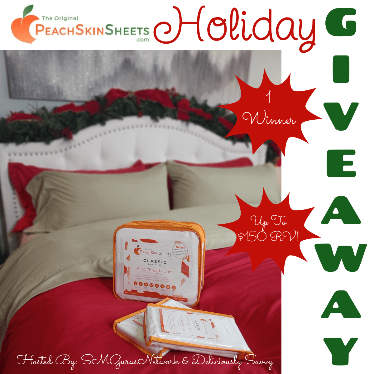 PeachSkinSheets Holiday Giveaway