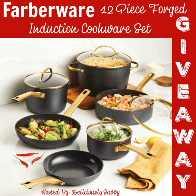 Farberware 12 Piece Forged Induction Ceramic Cookware Set Giveaway