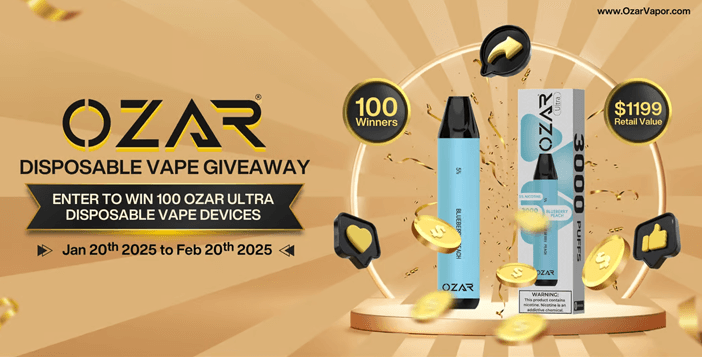 Ozar Disposable Vape Giveaway