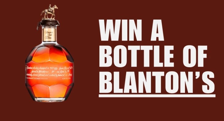 Bottle of Blanton’s Single Barrel Bourbon Giveaway