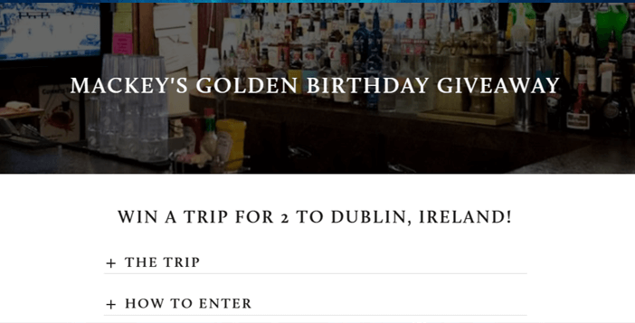 Mackey’s Golden Birthday Giveaway