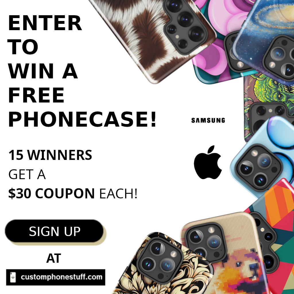 15x $30 Custom Phone Cases Giveaway
