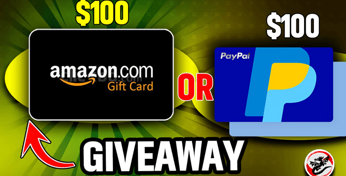 $100 PayPal or Amazon Gift Card Giveaway