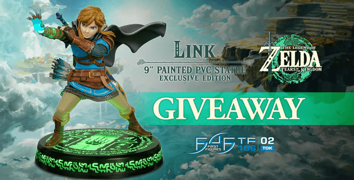 F4F The Legend Of Zelda: Tears Of The Kingdom Link Statue Giveaway