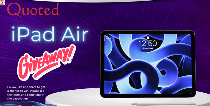 Quoted iPad Air Giveaway