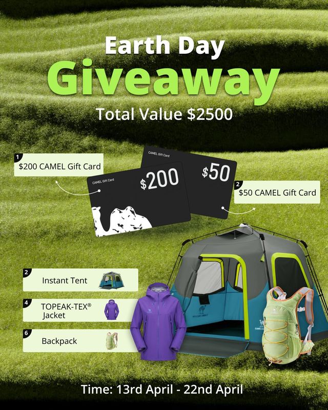 $200 CAMEL Gift Card Giveaway