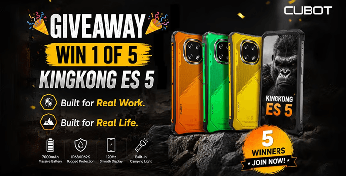 Cubot KingKong ES 5 Global Giveaway