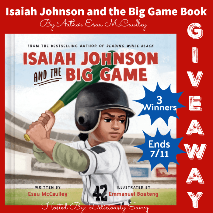 Isaiah Johnson and the Big Game Book Giveaway