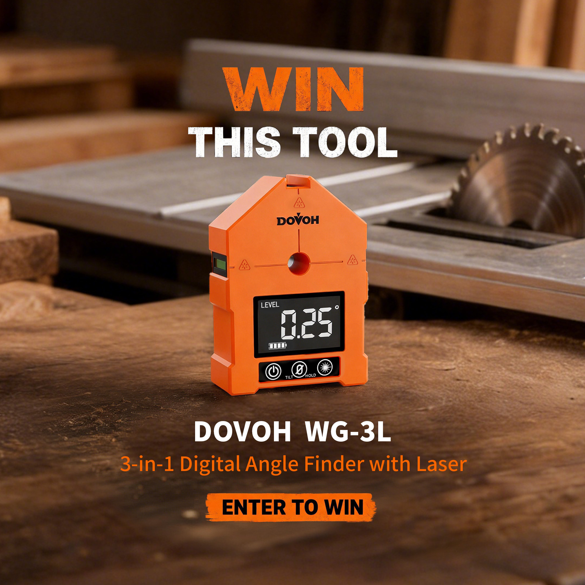 DOVOH WG-3L Digital Angle Finder Giveaway