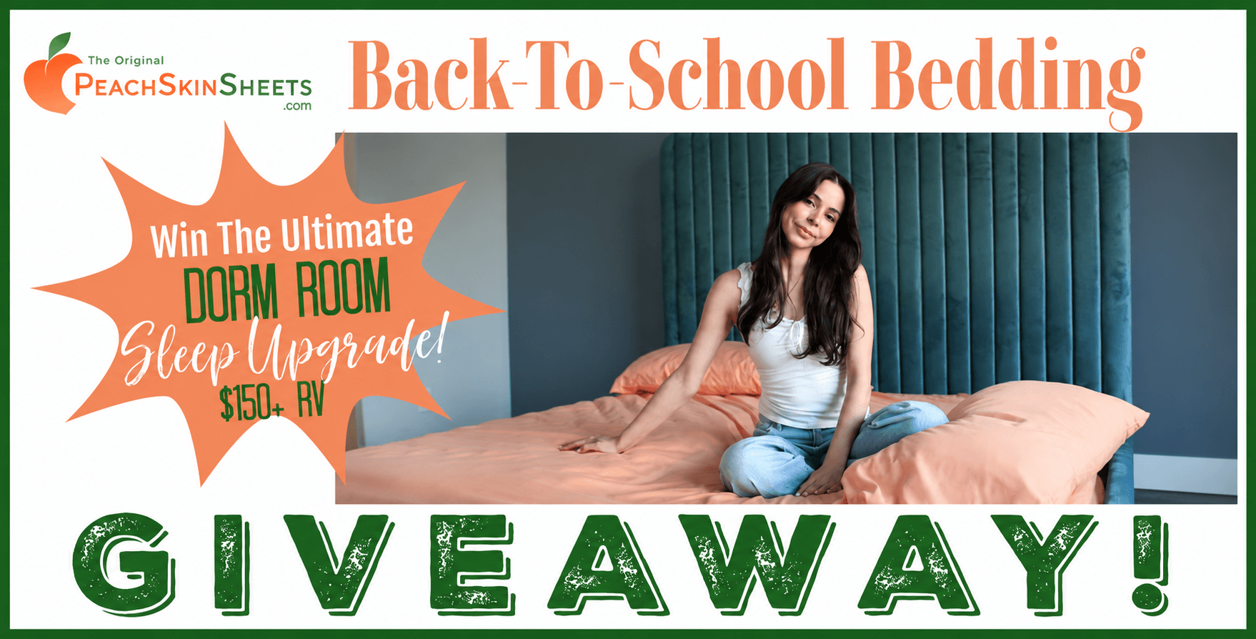 PeachSkinSheets Back-to-School Bedding Giveaway