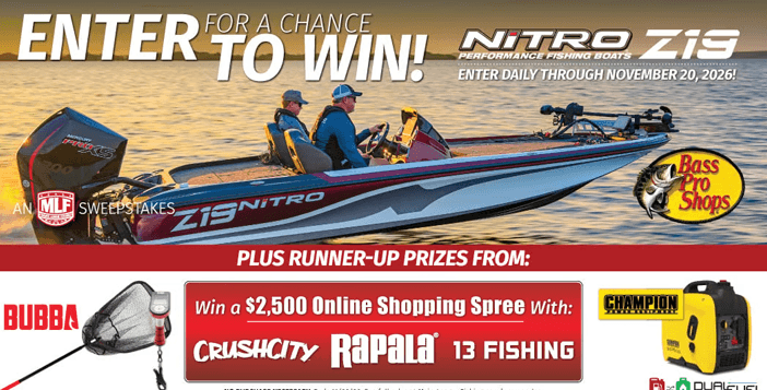 2026 MLF Bass Pro Shops Nitro Z19 Giveaway