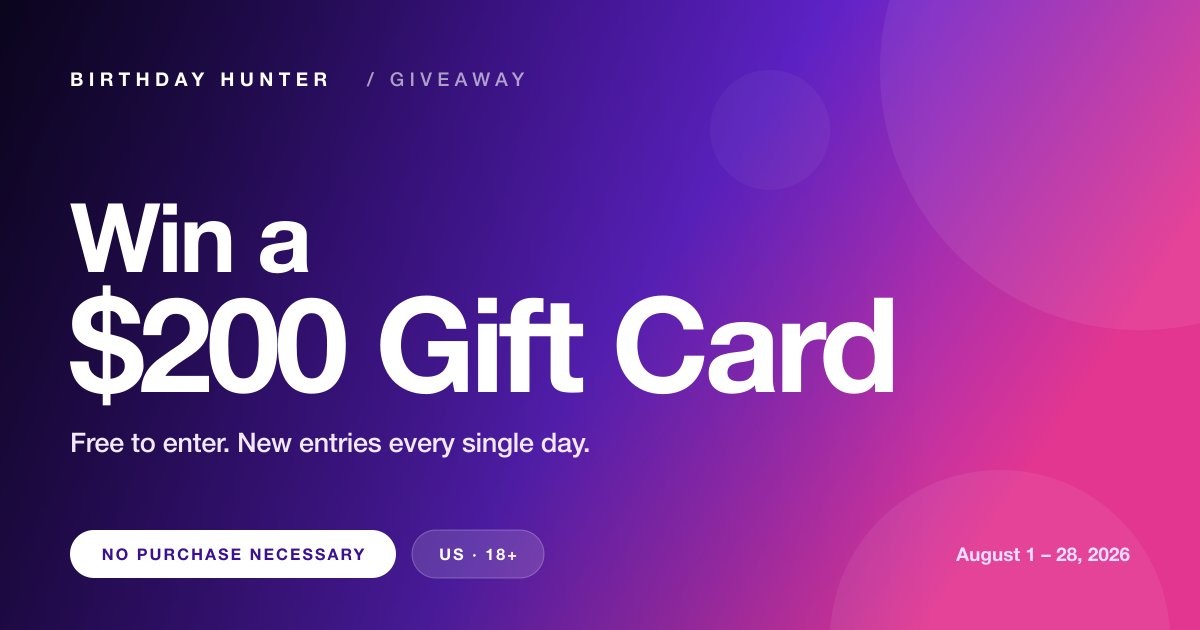 $200 Gift Card Giveaway