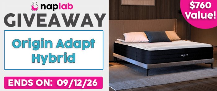 Origin Adapt Hybrid Mattress Giveaway