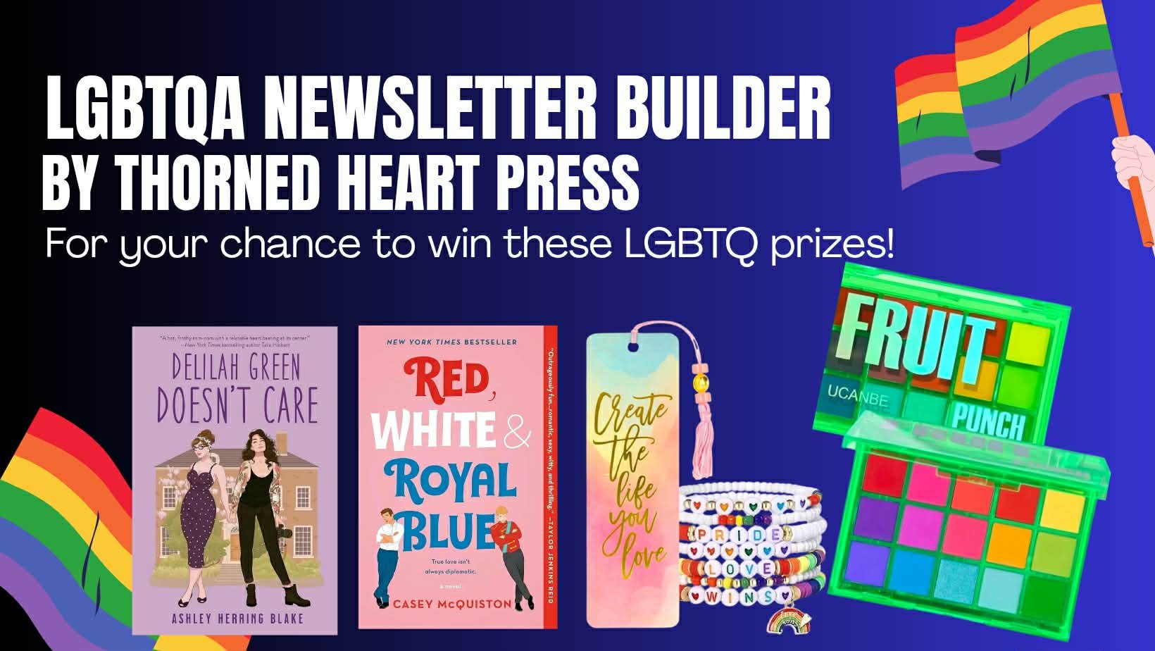 LGBTQ+ Romance + Bookish Prize Package Giveaway