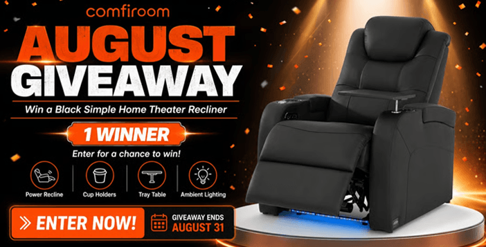 Comfiroom Black Theater Seating Giveaway
