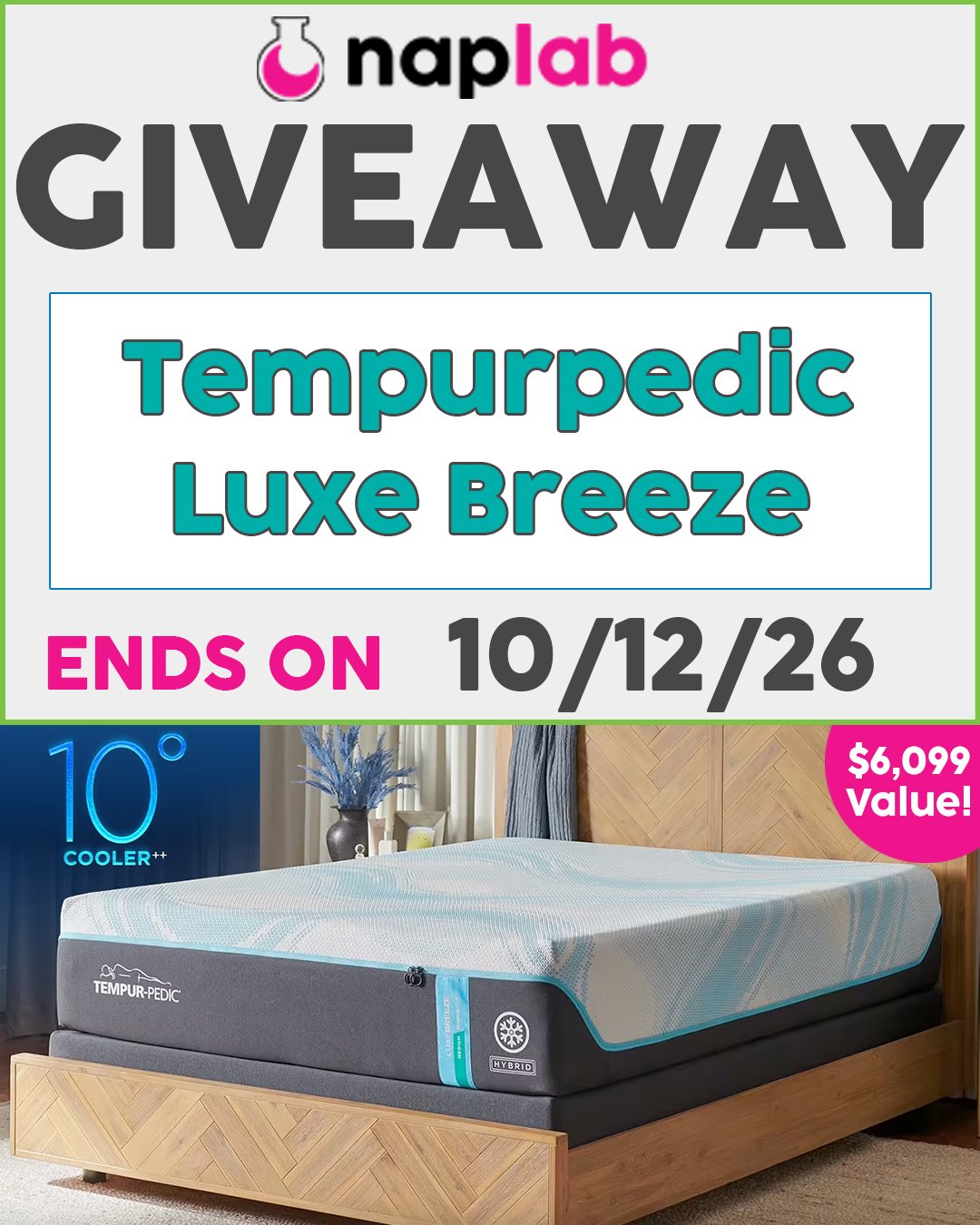 Tempurpedic Luxe Breeze Mattress Giveaway