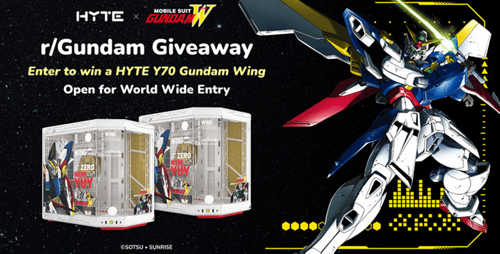 HYTE x r/Gundam Y70 Giveaway
