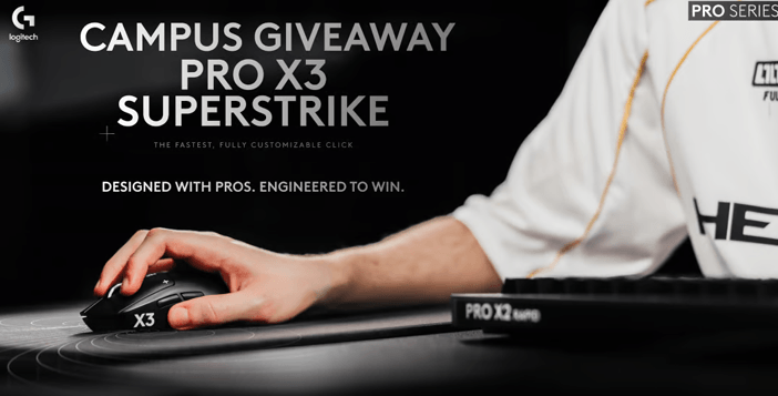 Logitech G Pro X3 Superstrike Mouse Giveaway