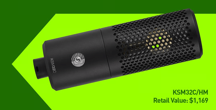 SHURE KSM32C/HM Cardioid Condenser Microphone Giveaway