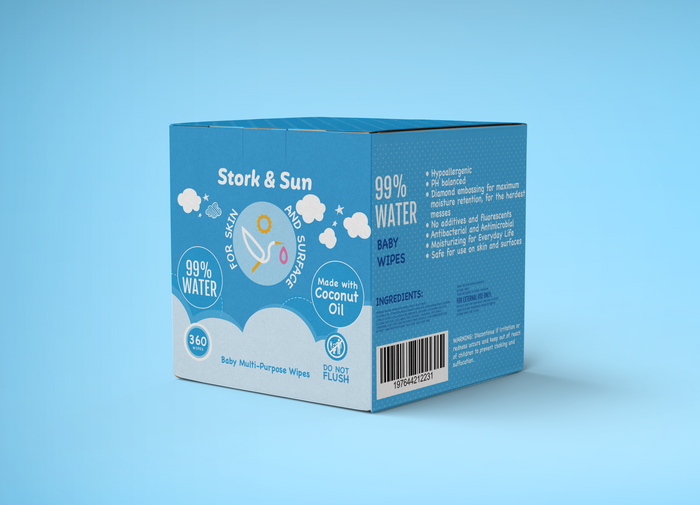 One Year Supply of Stork & Sun PFAS-Free Baby Wipes Giveaway