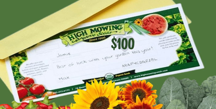 $100 High Mowing Gift Certificate Giveaway