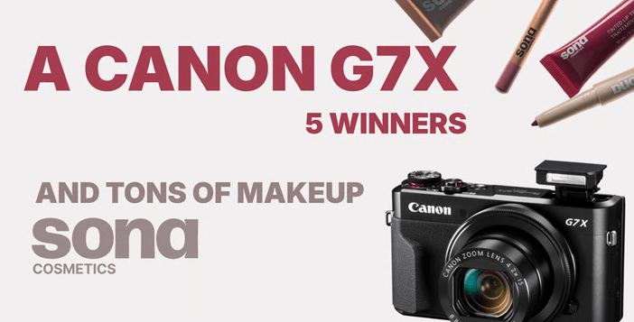 5 Canon G7X Camera Giveaway