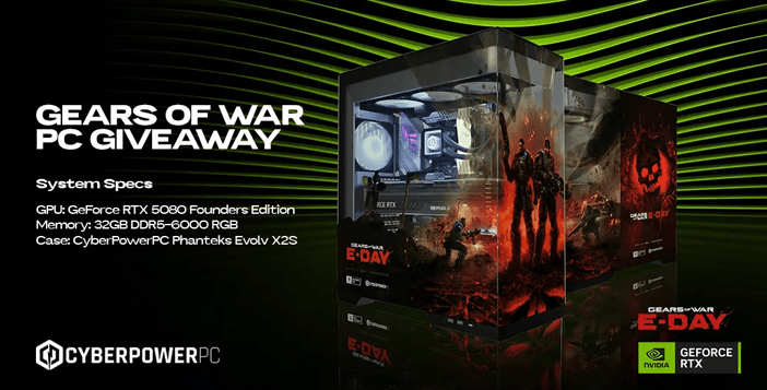 CyberPowerPC x NVIDIA: Gears of War E-Day Giveaway